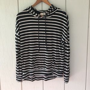 Pink Republic Striped Hoodie: XS